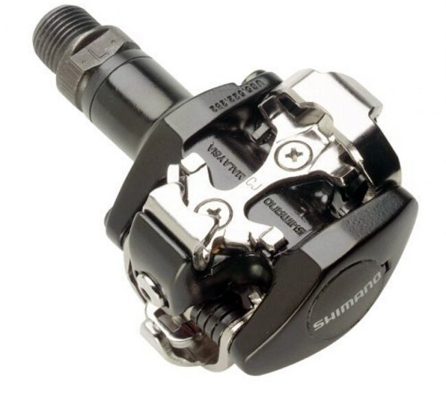 Pedaalset Shimano PD-M505 met plaatjes SM-SH51 - zwart