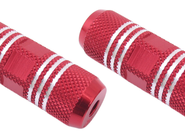 Voetsteunset Edge Freestyle 80 mm op 3/8" as - rood