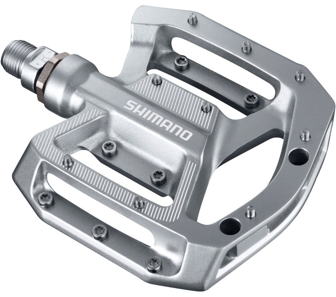 Pedaalset MTB/BMX Shimano PD-GR500 platform - zilver