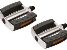 Pedaalset Marwi SP-2828 aluminium huis non-slip - zwart/zilver (op kaart)