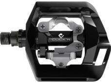 Pedaalset Shimano Click'R T421 platform + enkelzijdig SPD met SM-SH56 plaatjes - zwart