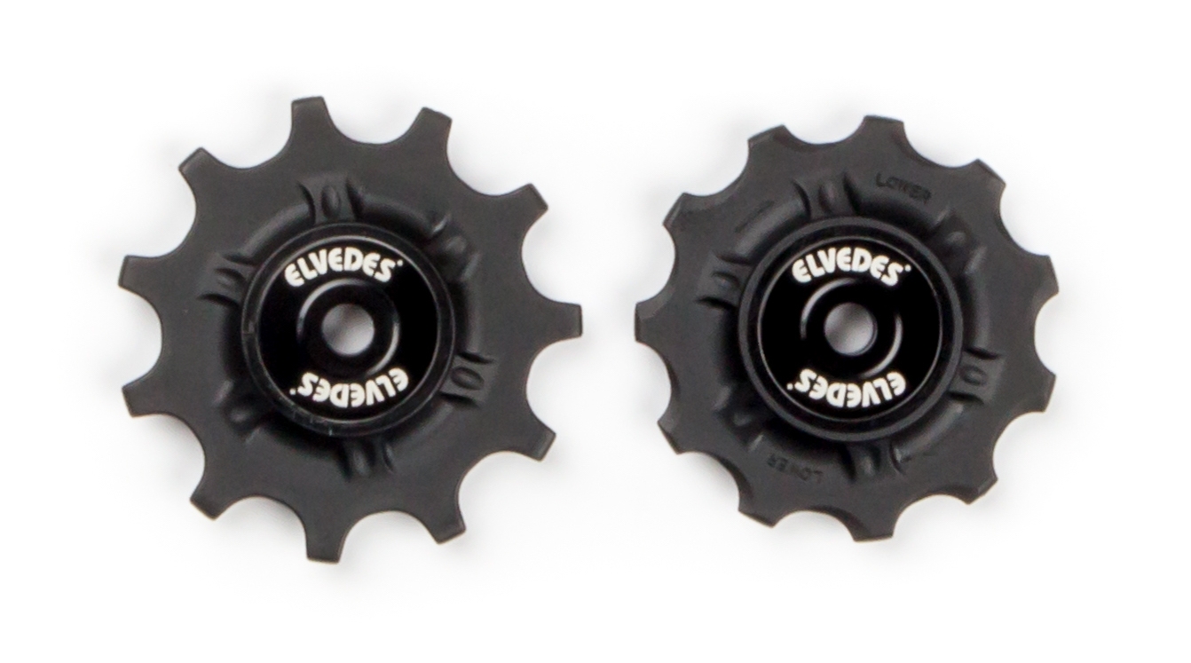 Derailleurwieltjes 2 x 11 tands Elvedes met RVS afgedichte lagers