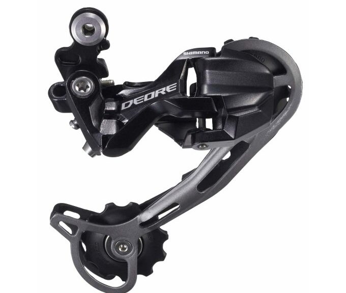 Achterderailleur 9-speed Shimano Deore M592 SGS Top Normal Shadow (werkplaatsverpakking) - Zwart
