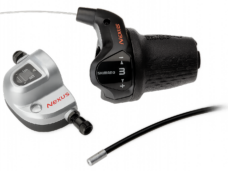 Draaiversteller 3 speed Shimano Nexus SL-3S42E  met kabels en clickbox - zwart (werkplaatsverpakking)