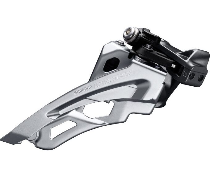 Voorderailleur 3 x 10-speed Shimano Deore FC-M6000 side swing - lage klem 40-42T - Zwart/Zilver