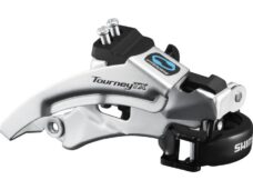 Voorderailleur 7/8-speed Shimano Tourney FD-TX800 top swing - lage klem - 42-48T - Zwart/Zilver