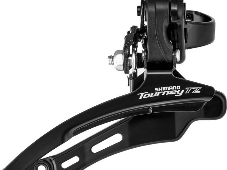 Voorderailleur 6/7-speed Shimano Tourney TZ FD-TZ510 - down swing - lage klem ø31,8 mm - 48T - Zwart/Zilver