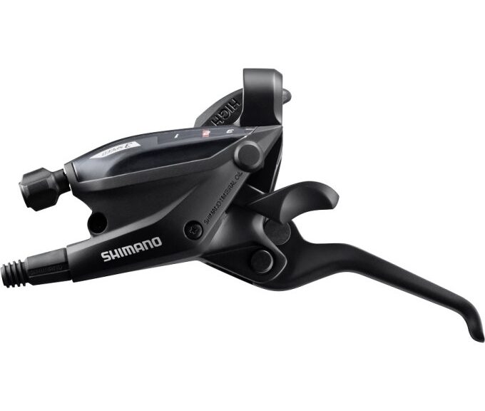 Skiftegreb (venstre) med bremsegreb 3 gear Shimano ST-EF505 - 3 fingre - sort