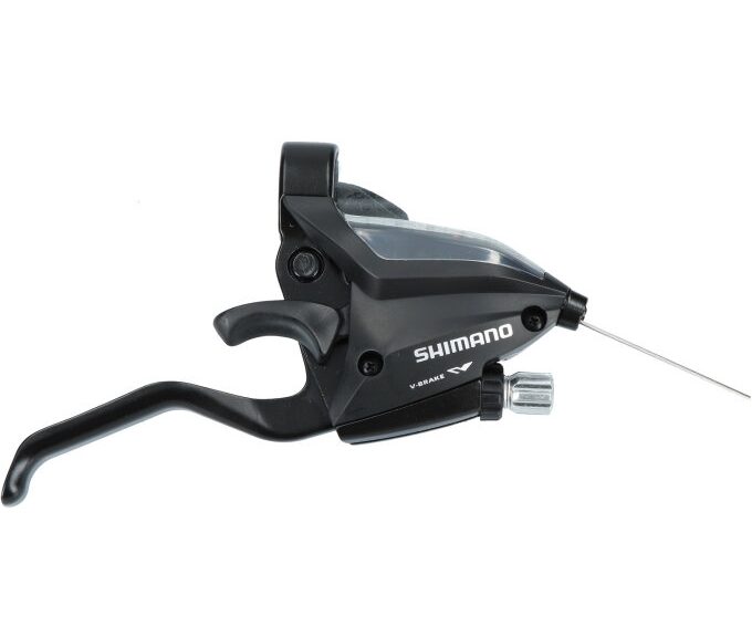 Versteller (rechts) met remhendel 8 speed Shimano ST-EF500 - 2 vingers - zwart