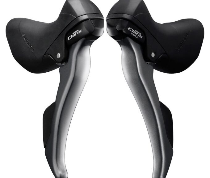 Versteller-/remhendelset 3 x 8 speed Shimano Claris ST-R2000 - grijs/zwart