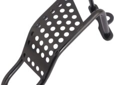 Derailleurbeschermer Mirage - lang model met raster - zwart