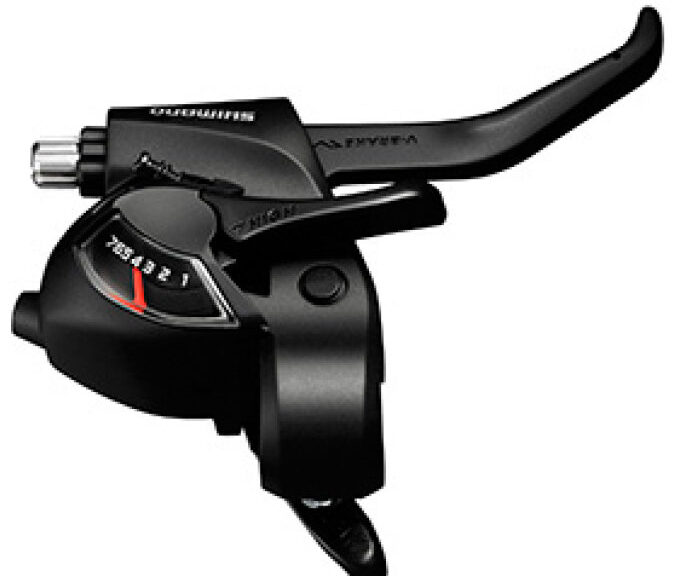 Versteller (rechts) met remhendel 7 speed Shimano ST-EF41 - zwart