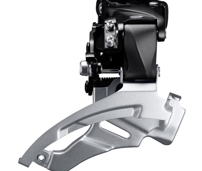 Voorderailleur 3 x 9-speed Shimano Altus FD-M2000 - top swing - dual pull - met hoge klem - 40T (63-66°) - Zwart/Zilver