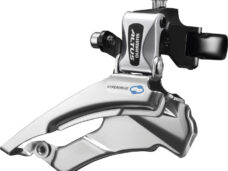 Voorderailleur 3 x 7/8-speed Shimano Altus FD-M313 down swing/dual pull - met hoge klem - 42-48T (66-69°) - Zwart/Zilver