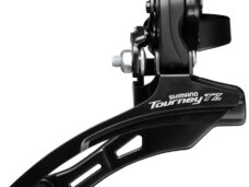 Voorderailleur 6/7-speed Shimano Tourney TZ FD-TZ500 down swing/top pull - hoge klem ø28,6 mm - 42T - Zwart/Zilver
