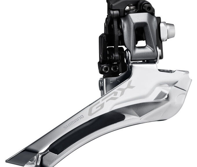 Voorderailleur 2 x 11-speed Shimano GRX FD-RX810 down pull - direct mount 46-50T - Zwart/Zilver