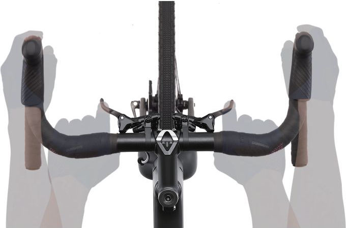 Versteller (links) met remhendel 2x11 speed Shimano GRX Di2 ST-RX815 - Afbeelding 2
