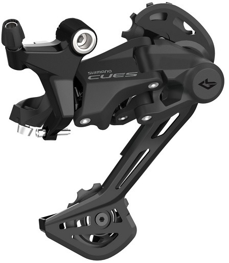 Achterderailleur 9 speed Shimano CUES RD-U4020 - met lange kooi - Zwart - Afbeelding 2