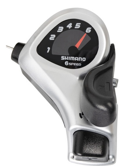 Versteller rechts 6 speed Shimano ST-TX50 - zwart/zilver