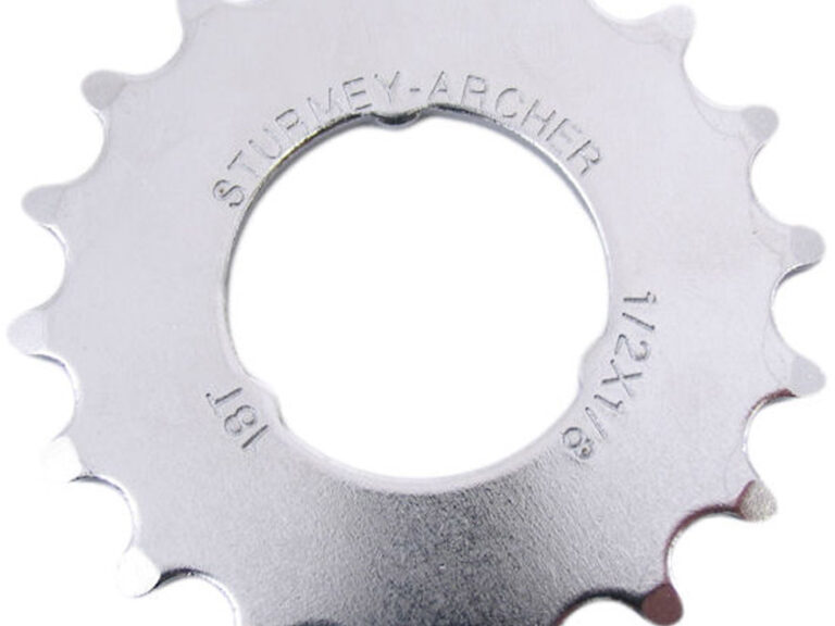 Tandwiel Sturmey Archer 18T - 1/8 Vlak model - Chroom