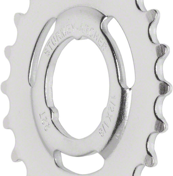 Naaftandwiel Sturmey archer 18T 3/32 Doorgezet Chroom