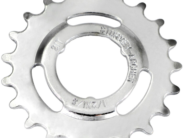 Tandwiel Sturmey Archer 21T - 1/8" doorgezet - chroom
