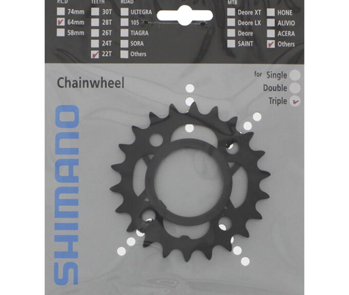 Kettingblad 26T Shimano Acera FC-M391 - zwart