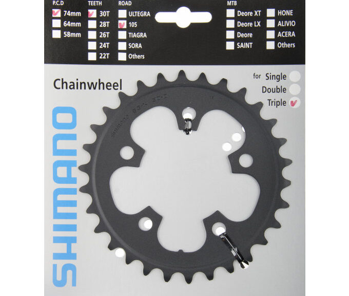 Kettingblad 30T Shimano 105 FC-5703 - zilver