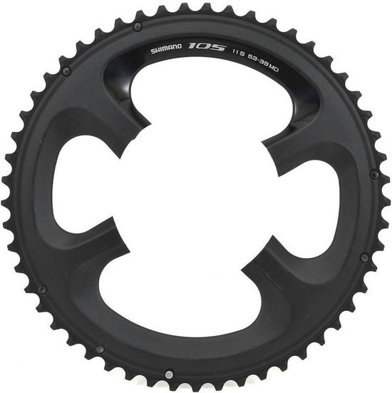 Kettingblad 53T Shimano 105 FC-5800 MD - zwart (voor 52-36T)
