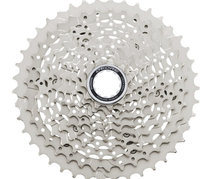 Cassette 10 speed Shimano Deore CS-M4100-A 11-42T - Zilver