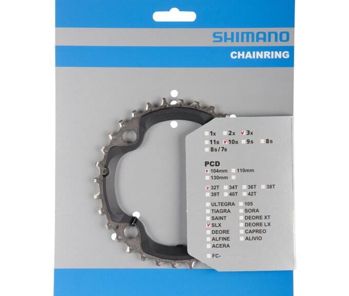 Kettingblad 32T Shimano SLX FC-M670 (AE) 10 speed - zilver