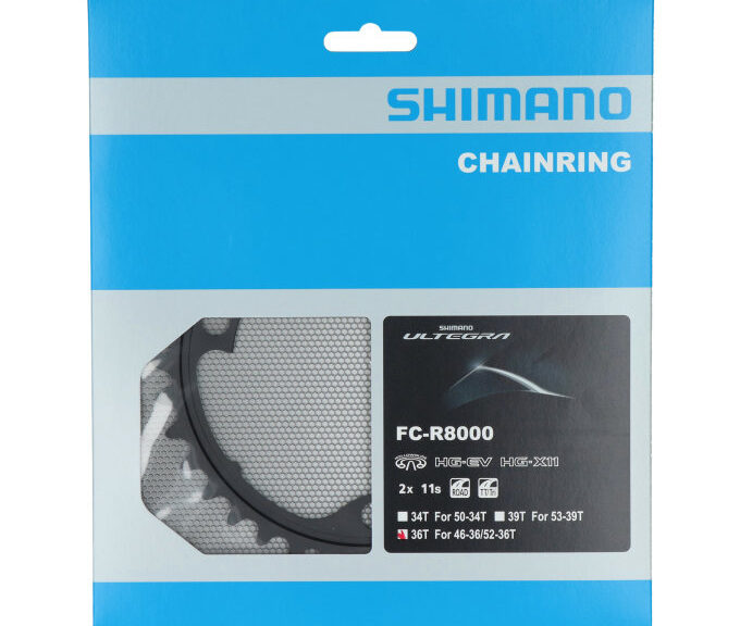 Kettingblad 36T Shimano Ultegra FC-R8000 (MT)  2x11 speed - zwart
