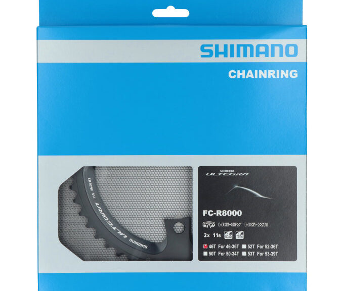 Kettingblad 46T Shimano Ultegra FC-R8000 (MT) 2x11 speed - zwart