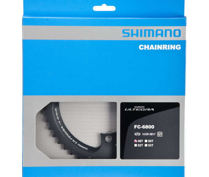 Kettingblad 46T Shimano Ultegra FC-6800 (MB) 2x11 speed - donkergrijs
