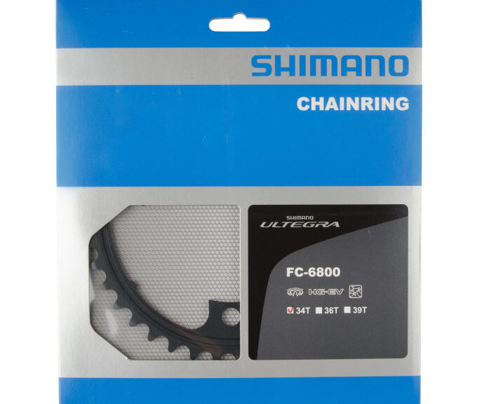 Kettingblad 53T Shimano Ultegra FC-6800 (MB) 2x11 speed - donkergrijs