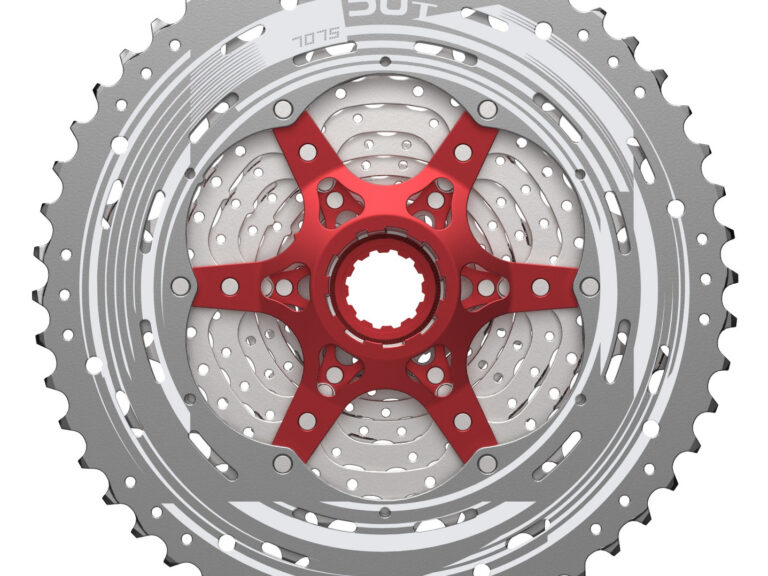 Cassette 11 speed Sunrace CSMX8 11-42T - zilver/rood