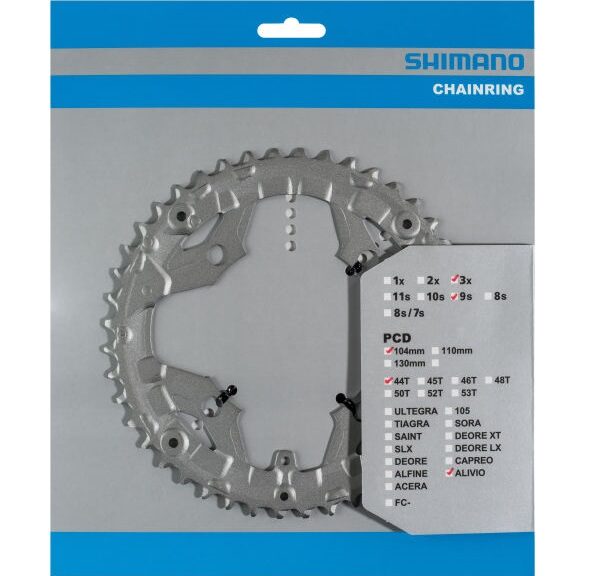 Kettingblad 44T Shimano Alivio FC-T4060 - zilver (voor 44-32-22T)