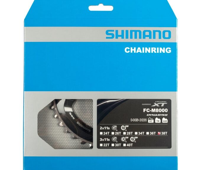 Kettingblad 38T Shimano XT FC-M8000 2 x 11 speed