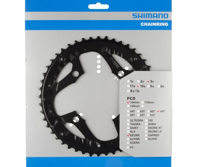 Kettingblad 48T Shimano Deore FC-M610 - 10 speed