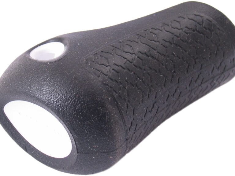 Handvat dop links Gazelle Basis 88 mm - zwart met witte bies