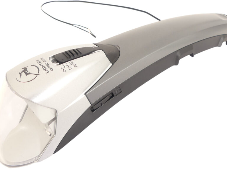 Koplamp Gazelle Fendervision met met daglichtsensor voor naafdynamo - zwart/zilver