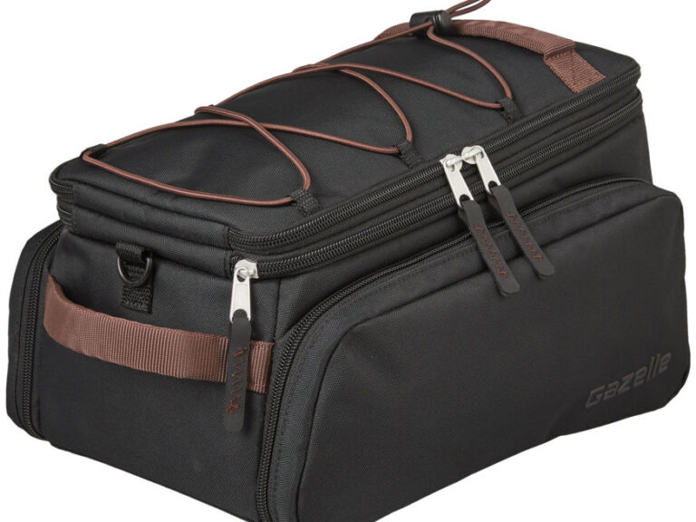 Bagagedragertas Gazelle Trunkbag 31 liter - zwart / donkerbruin