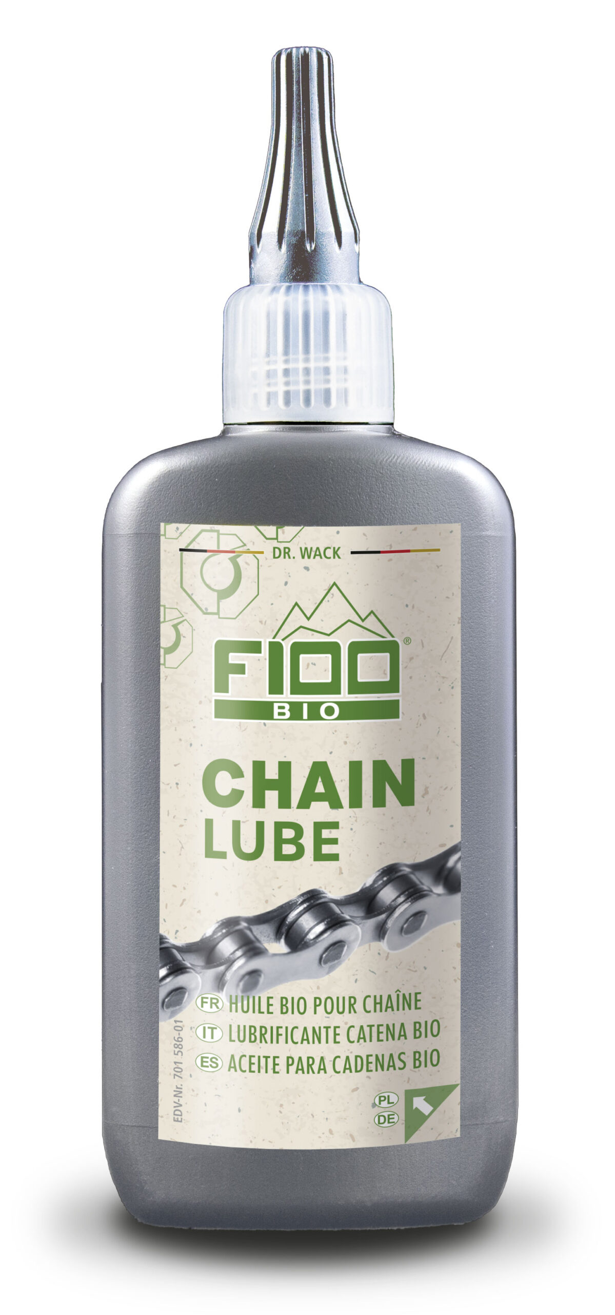Bio kettingsmeermiddel DR.WACK F100 bio chain lube - druppelflesje à 100ml