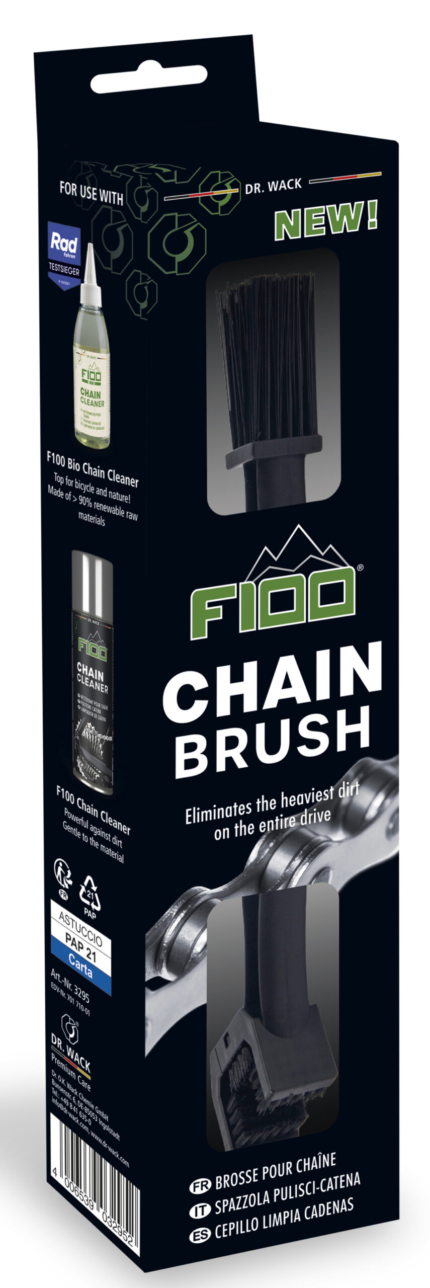 Fietsketting borstel Dr.Wack chain brush