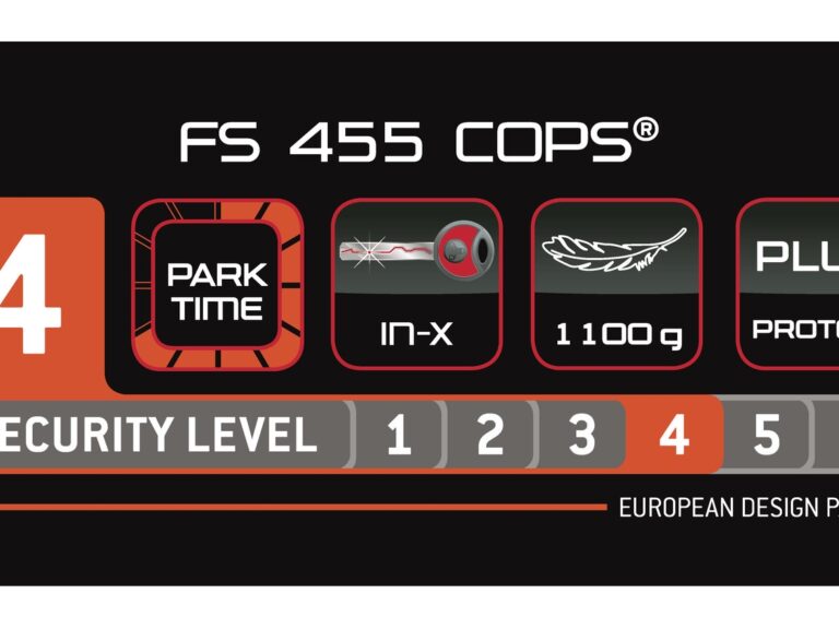 Vouwslot Trelock FS 455/85 Cops - zwart