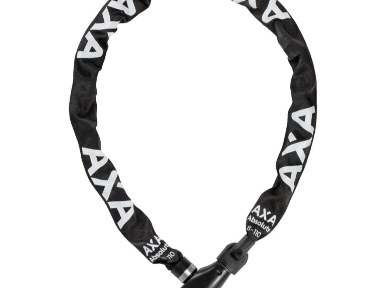 Kettingslot  Axa Absolute 8-110 met polyester hoes - zwart