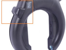 Slotknop Edge Marmo ringslot - zwart