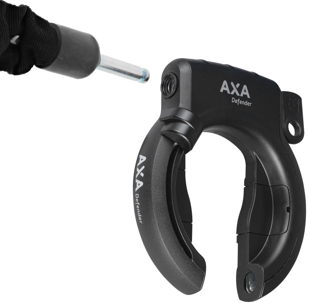 Ringslot Axa Defender Retractable met uitneembare sleutel - zwart - Afbeelding 2