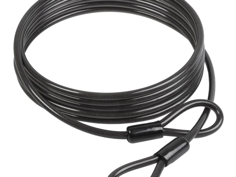 Loopkabel met dubbele lus M-Wave S 10.50 L - 5 meter x 10 mm - zwart