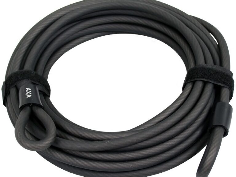Slotkabel Axa Double Loop 1000/10 - zwart